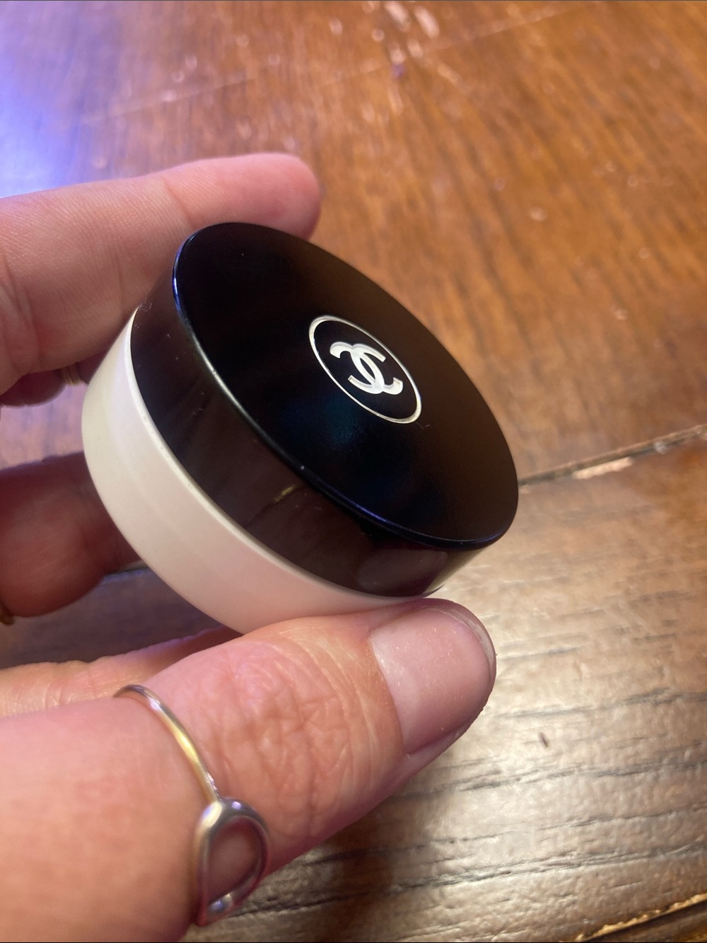 CHANEL Black & White Mini Jar with CC Logo - Picture 7 of 7